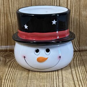 Christmas Snowman Vase Ceramic Edible Arrangements Collectible Vase‎ 2017